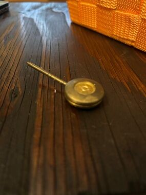 Source Unknown brass tone decorative pin